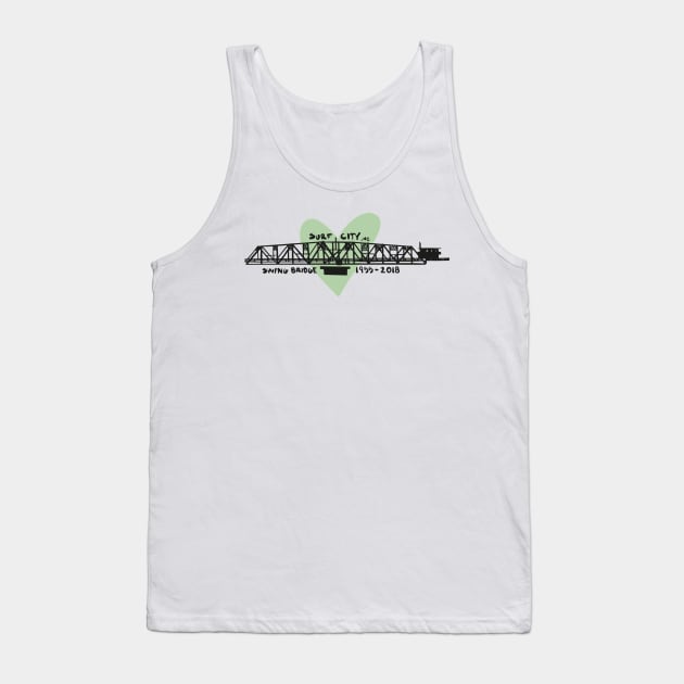 Surf City Swing Bridge Tank Top by DavesNotHome